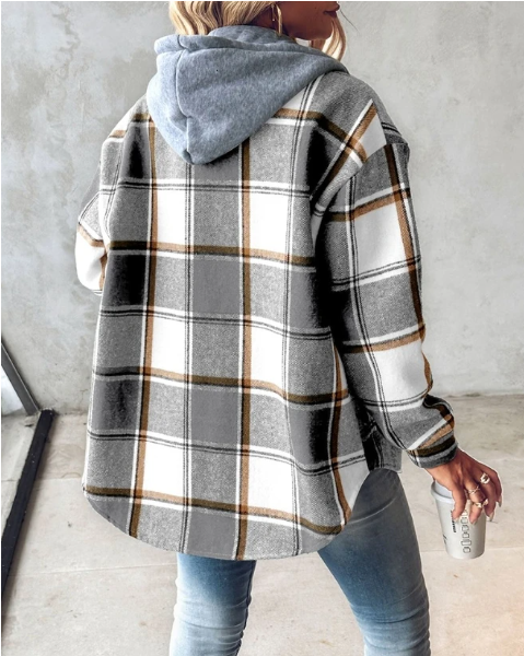 Nadia Hoodie Printed Soft Fleece