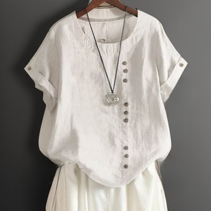 Anika | Button Detail Everyday Blouse