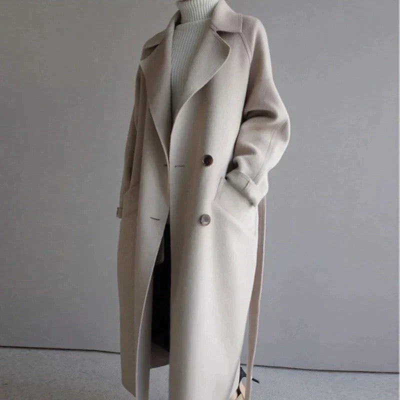 Evelina Longline Wool Coat