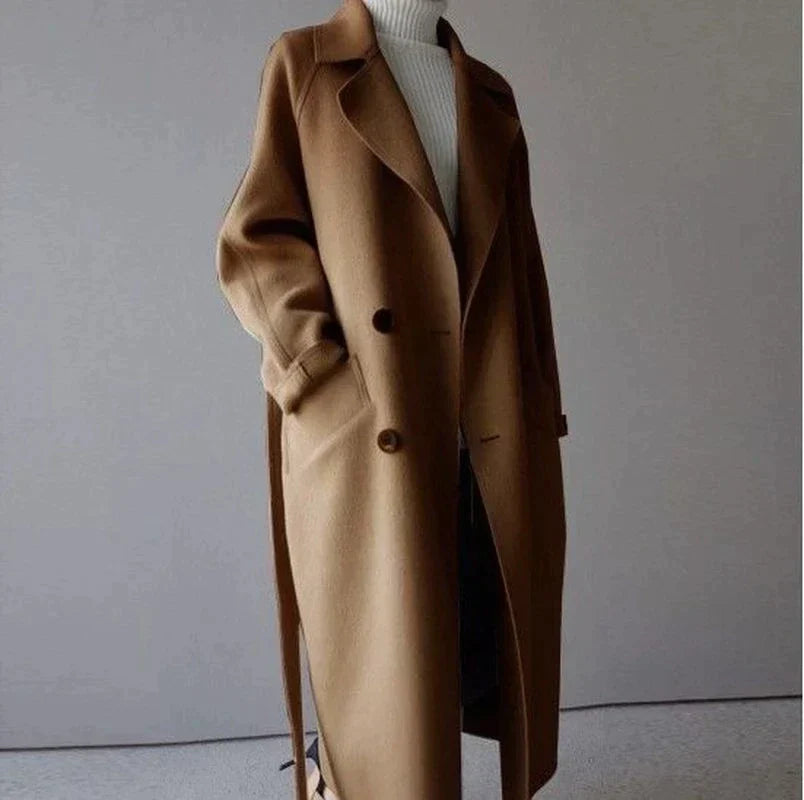 Evelina Longline Wool Coat