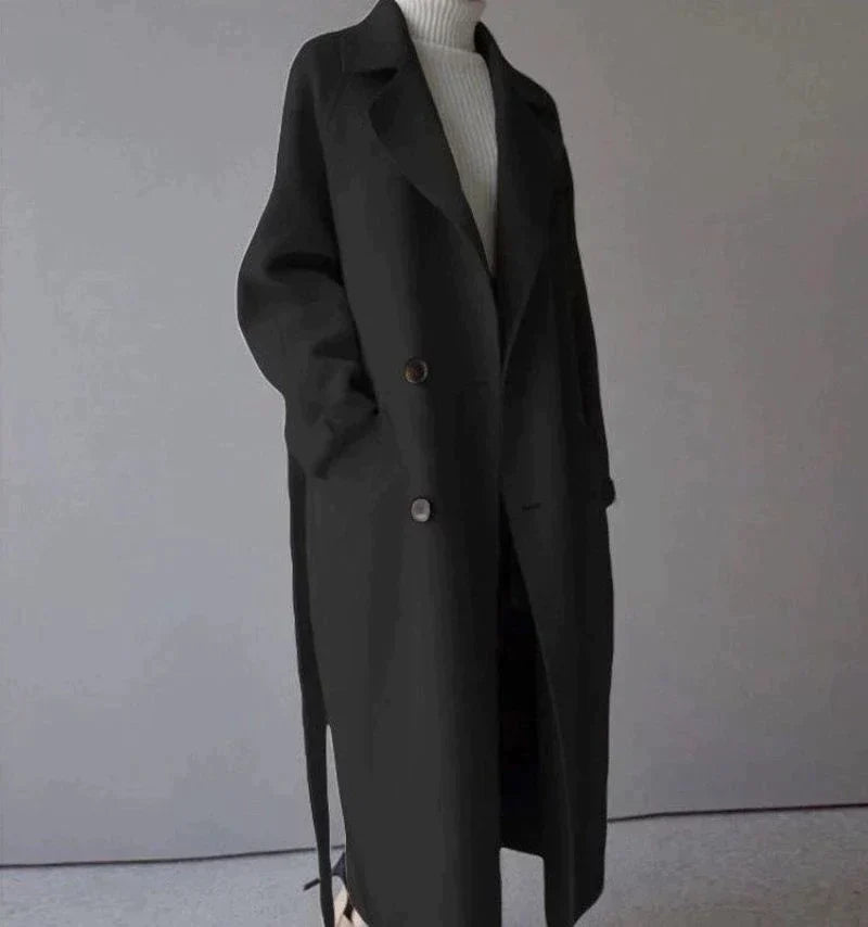 Evelina Longline Wool Coat