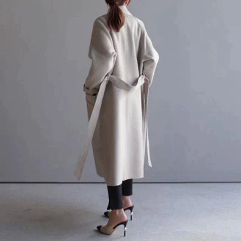 Evelina Longline Wool Coat