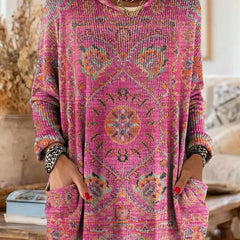 Saoirse Hooded Tunic Bohemian Print