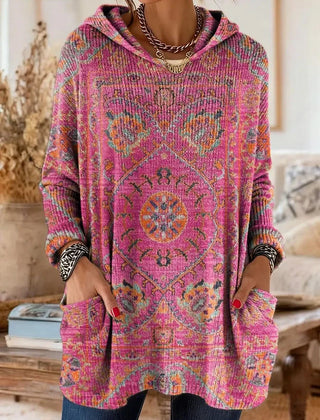 Saoirse Hooded Tunic Bohemian Print