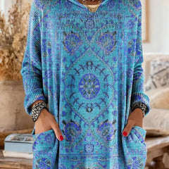 Saoirse Hooded Tunic Bohemian Print
