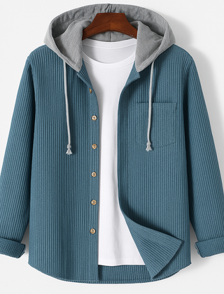 Men's Corduroy Hooded Jacket