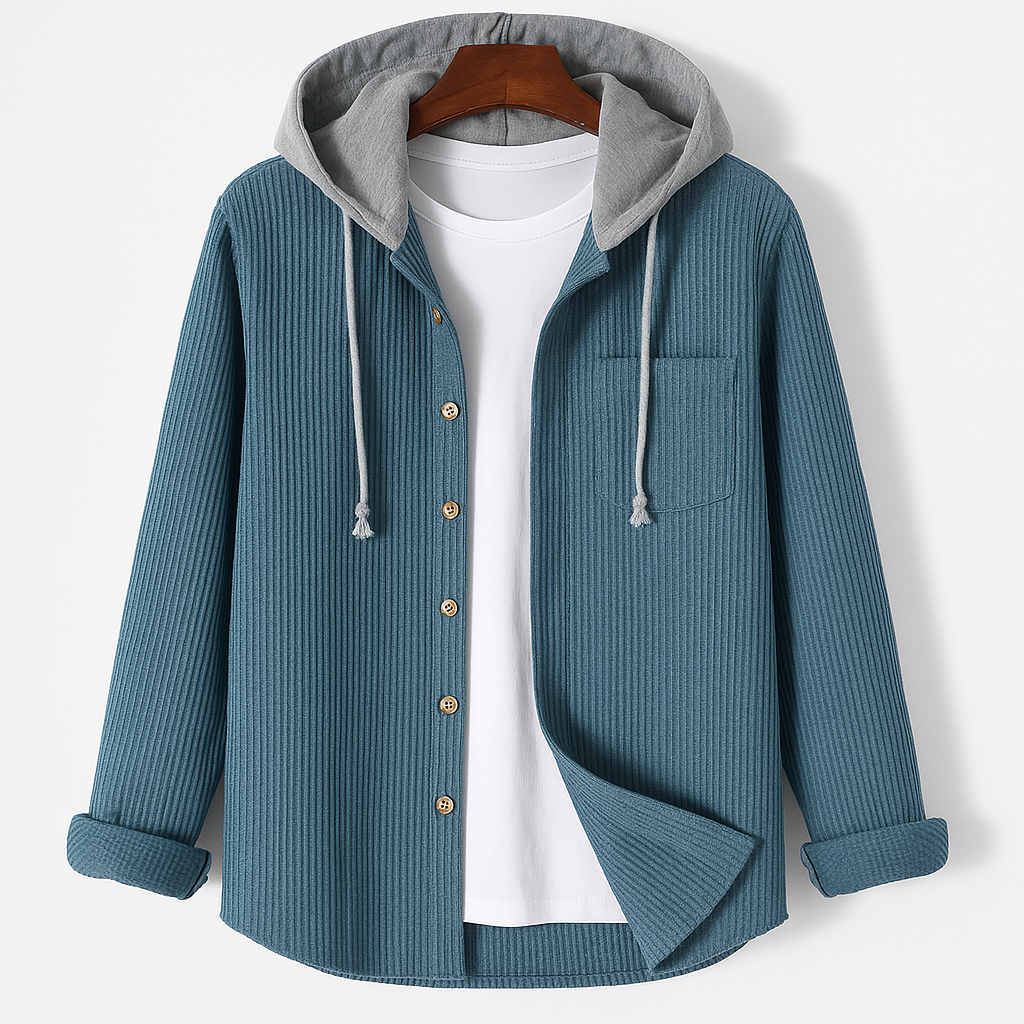 Men's Corduroy Hooded Jacket