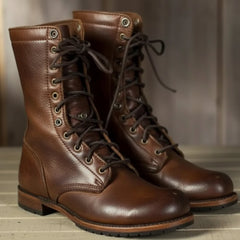 Andromeda | Women's Lace Up Mid Calf Combat Boots
