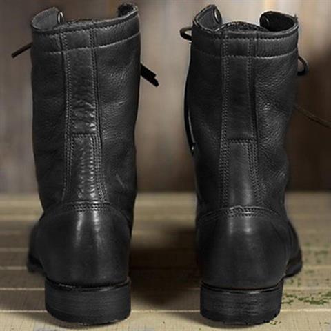 Andromeda | Women's Lace Up Mid Calf Combat Boots