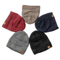 Annika | Women's Faux Fur Lined Slouchy Knit Beanie