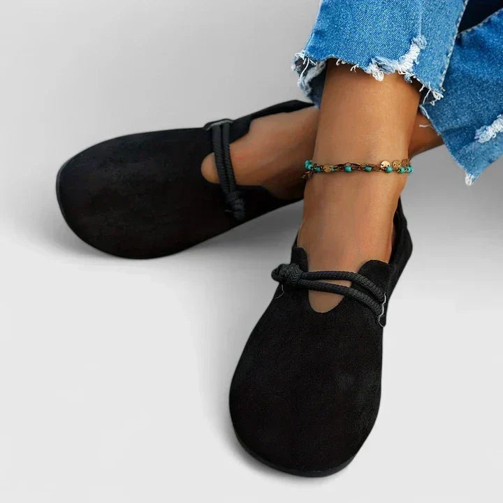 Alice | Simple Black Loafers Women