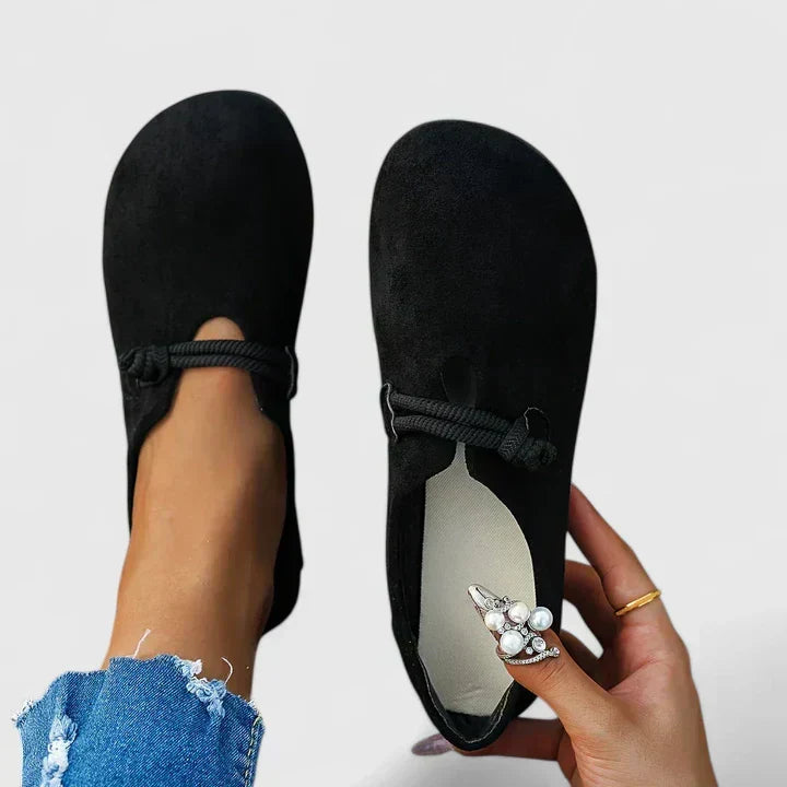 Alice | Simple Black Loafers Women