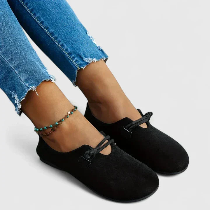 Alice | Simple Black Loafers Women