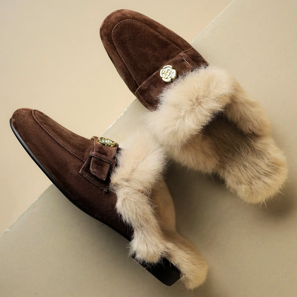 Ava | Suede Slippers Mules House Clog