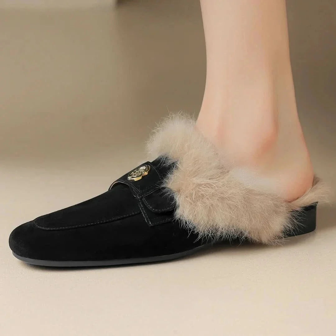 Ava | Suede Slippers Mules House Clog