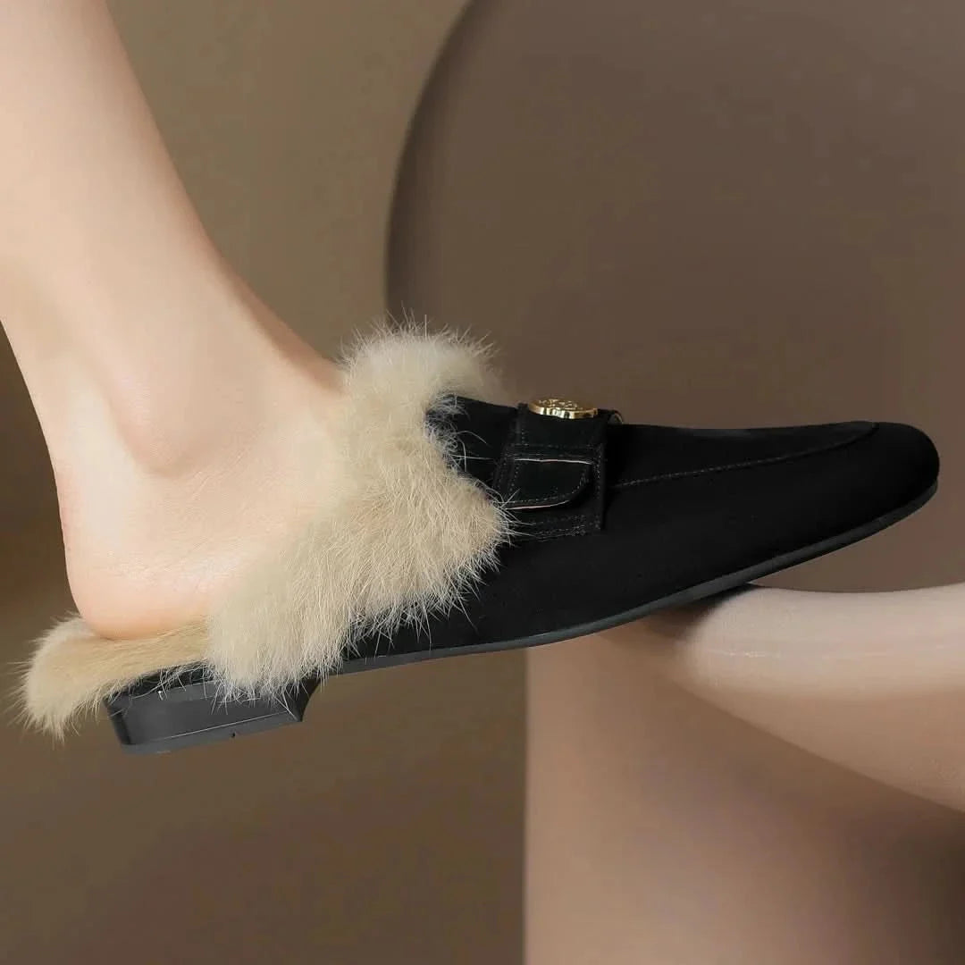 Ava | Suede Slippers Mules House Clog