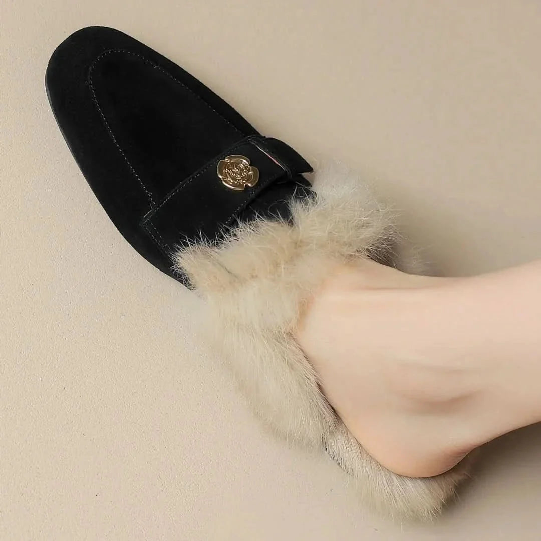 Ava | Suede Slippers Mules House Clog