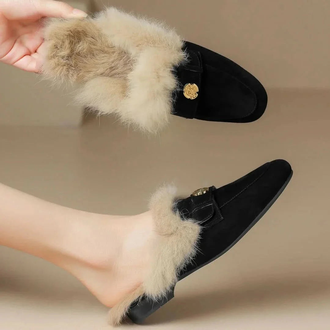 Ava | Suede Slippers Mules House Clog