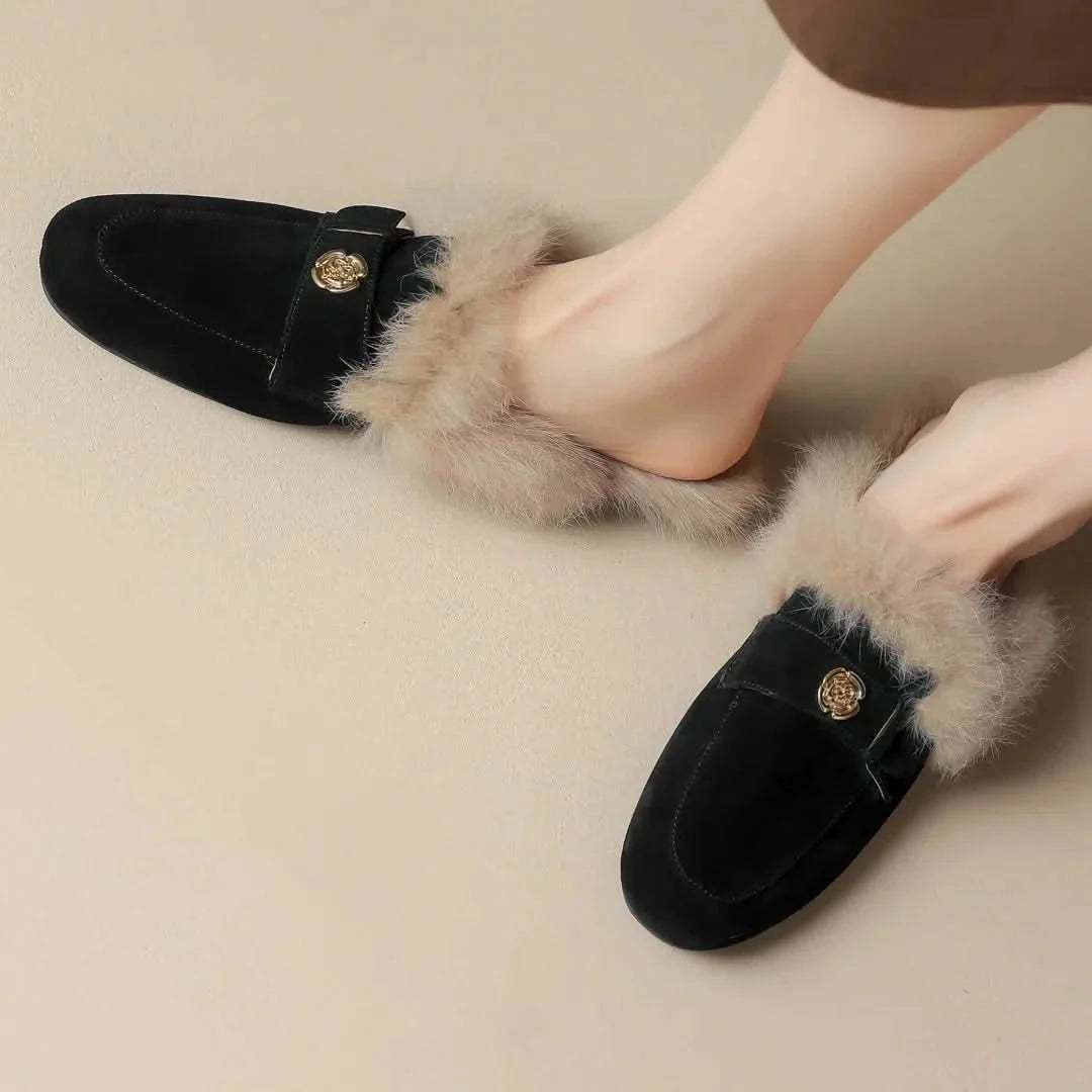 Ava | Suede Slippers Mules House Clog