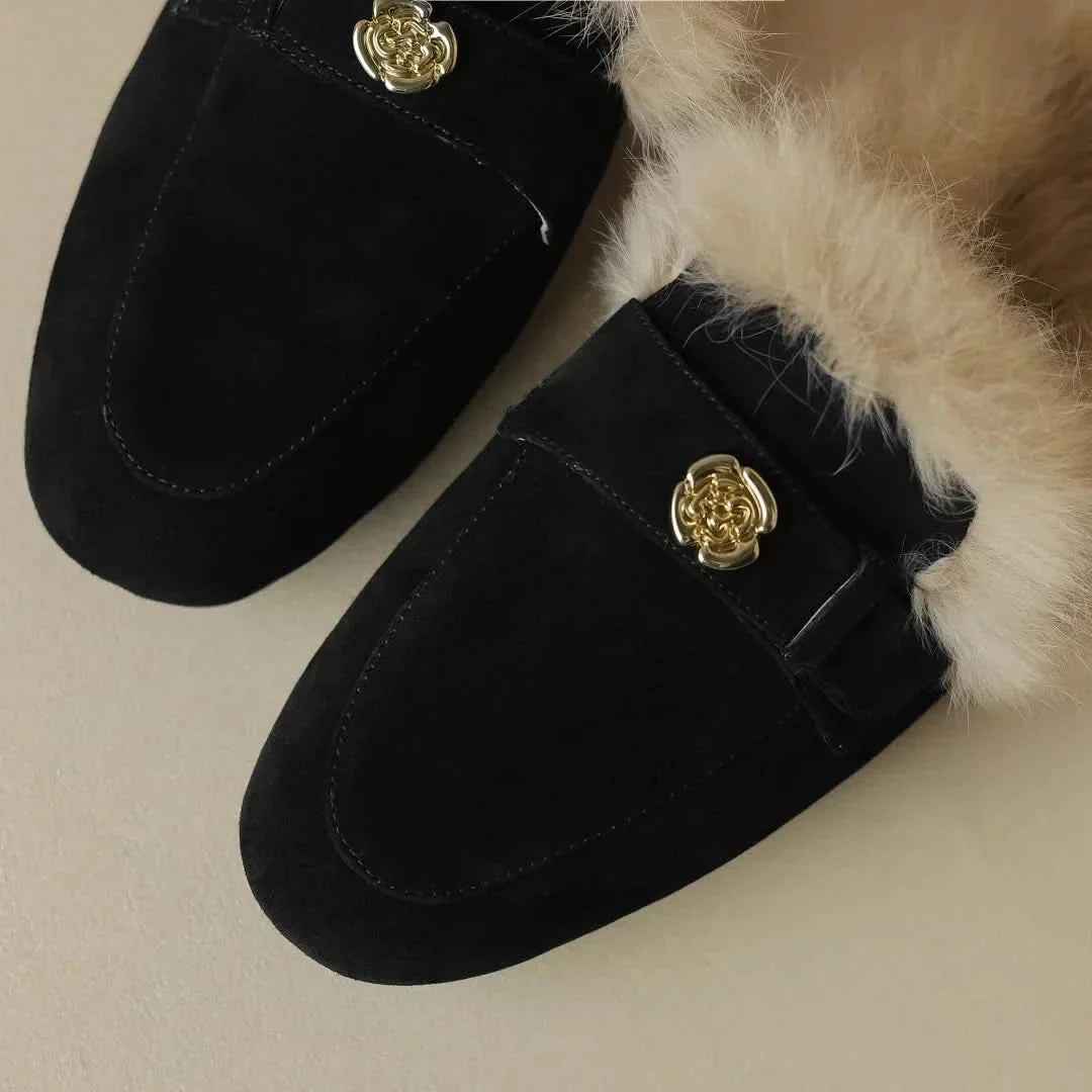 Ava | Suede Slippers Mules House Clog