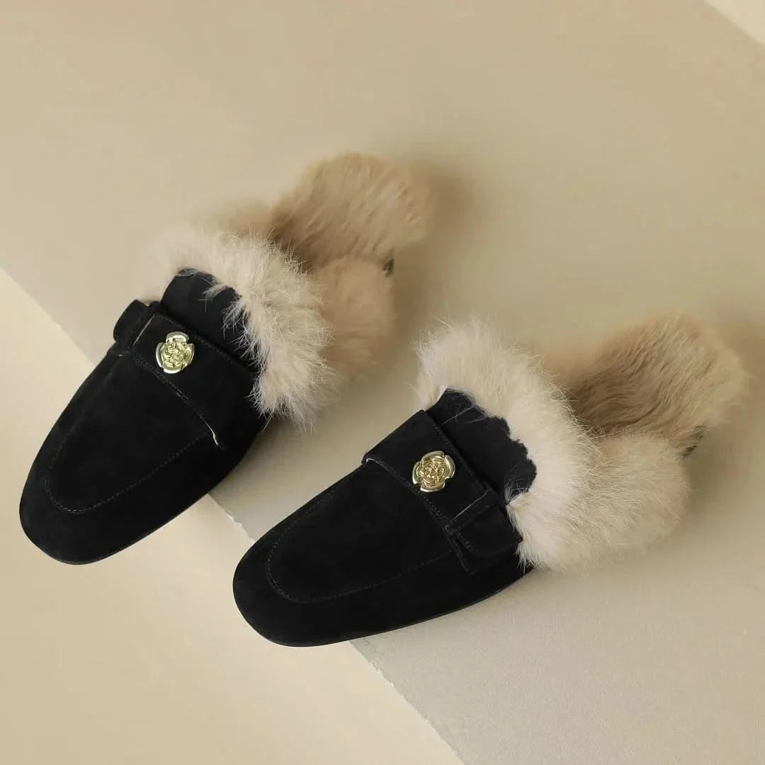 Ava | Suede Slippers Mules House Clog