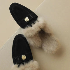 Ava | Suede Slippers Mules House Clog
