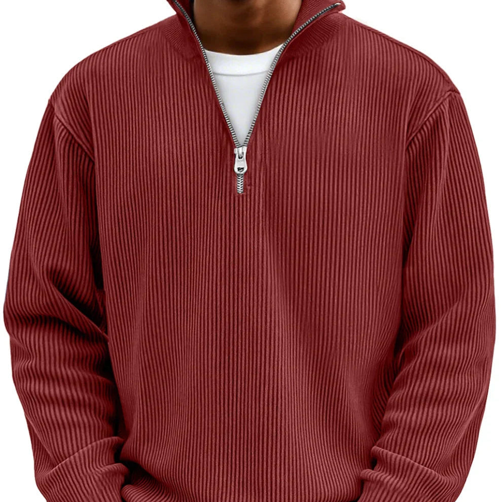 Nathan | Zip High Neck Men's Sweater