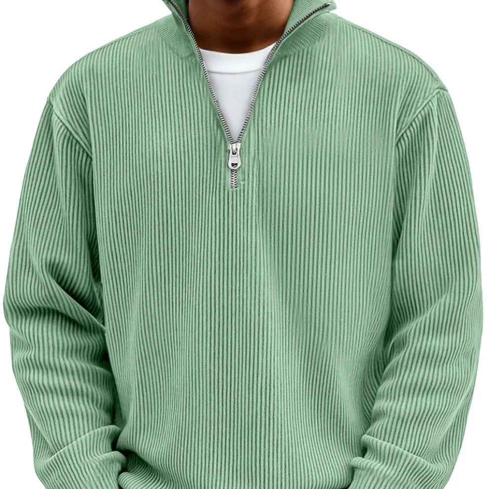 Nathan | Zip High Neck Men's Sweater