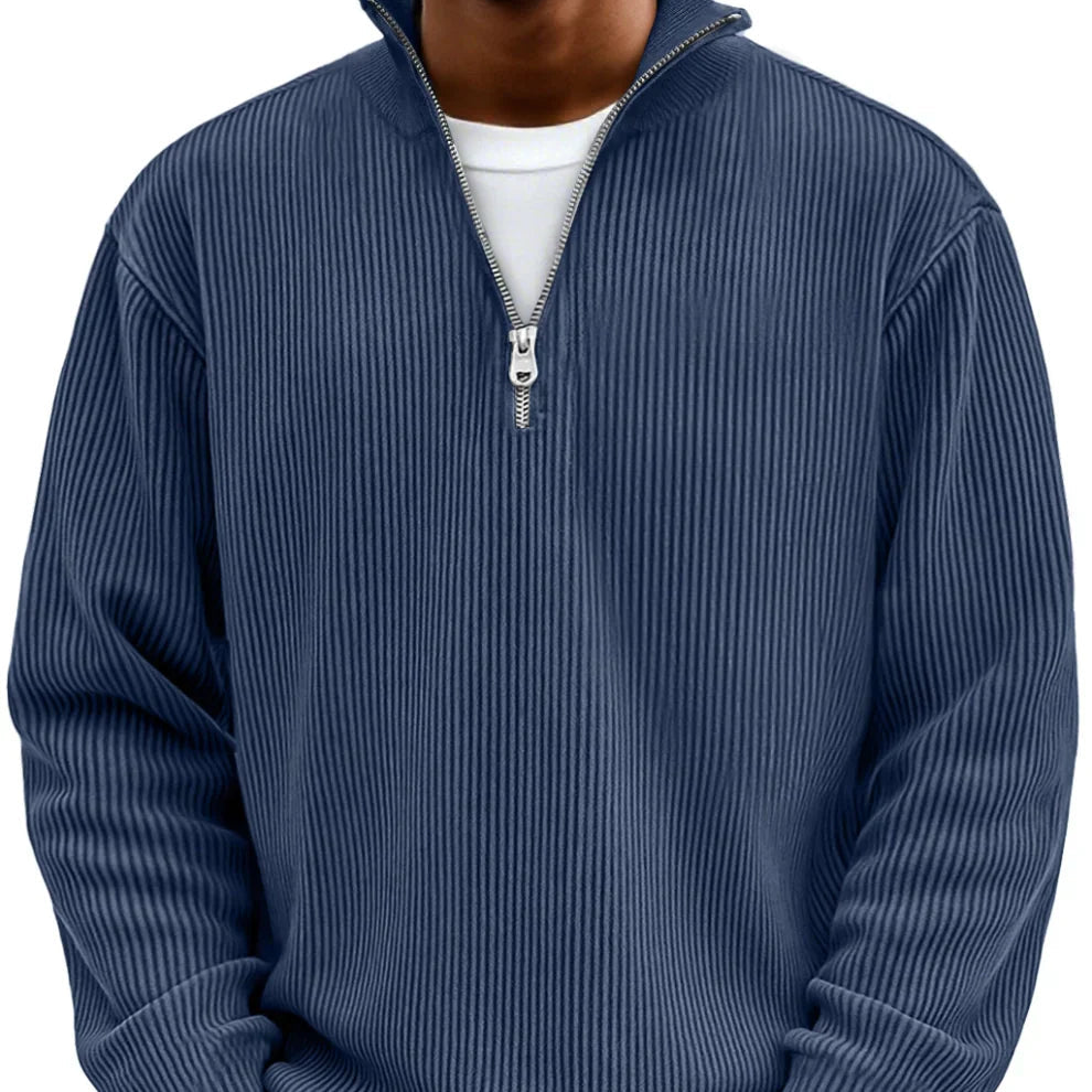 Nathan | Zip High Neck Men's Sweater