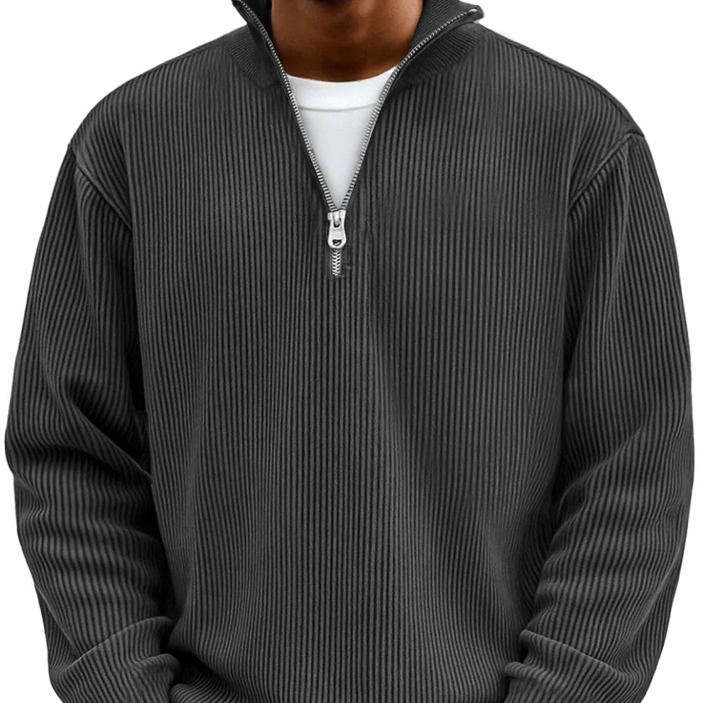 Nathan | Zip High Neck Men's Sweater