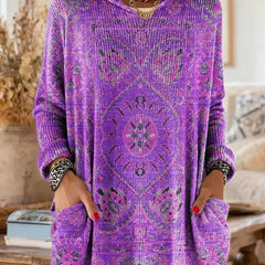 Saoirse Hooded Tunic Bohemian Print