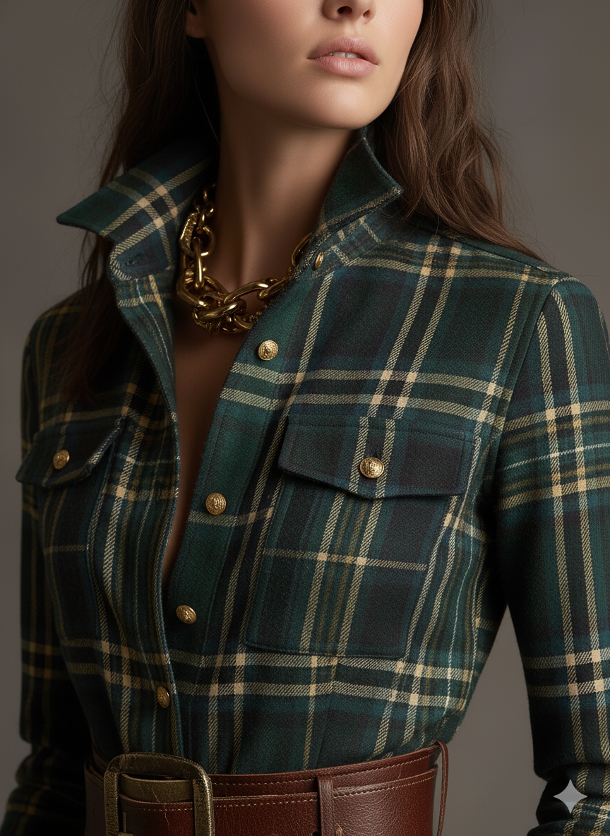 Benjamin | Belted Black Button Up Dress