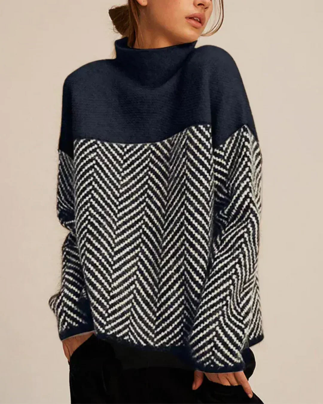 Benjamin | Cotton Womens Turtleneck Winter Sweater