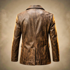 Benjamin | Winter Leather Brown Jacket