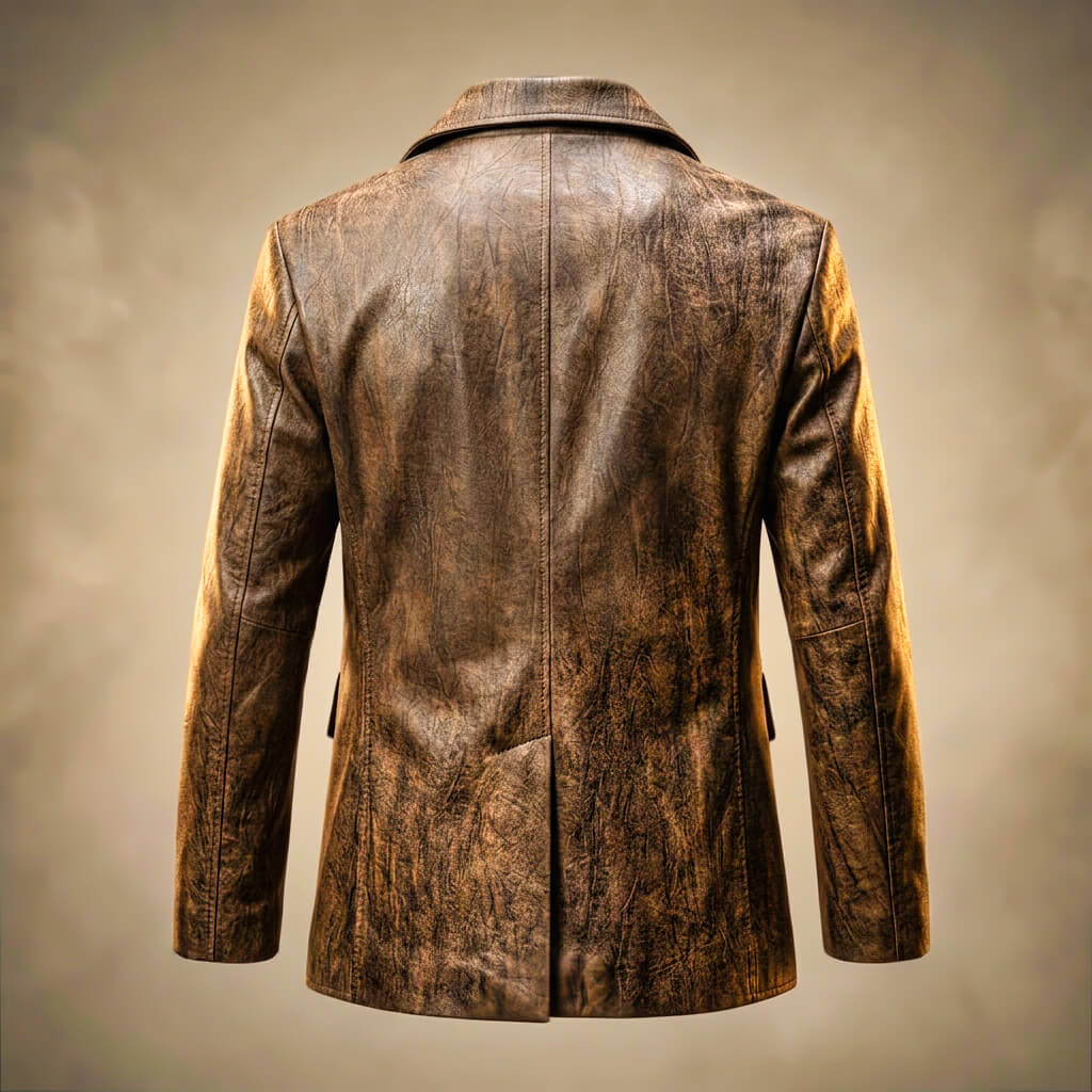 Benjamin | Winter Leather Brown Jacket