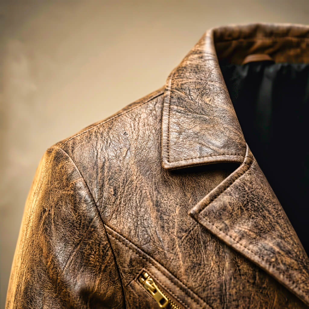 Benjamin | Winter Leather Brown Jacket