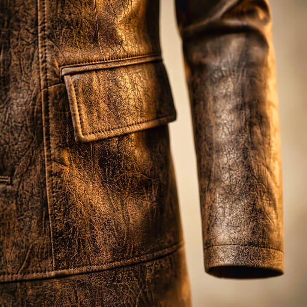 Benjamin | Winter Leather Brown Jacket