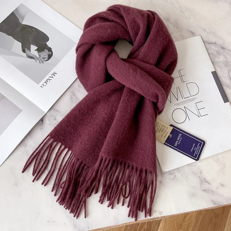 Benjamin | Wool Women Warm Scarf