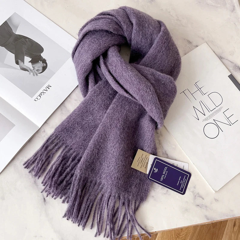 Benjamin | Wool Women Warm Scarf