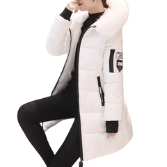Bettina | Women's Windproof Long Puffer Jacket With Faux Fur Hood