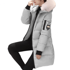 Bettina | Women's Windproof Long Puffer Jacket With Faux Fur Hood