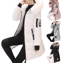 Bettina | Women's Windproof Long Puffer Jacket With Faux Fur Hood