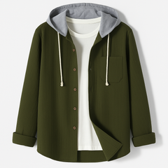 Men's Corduroy Hooded Jacket