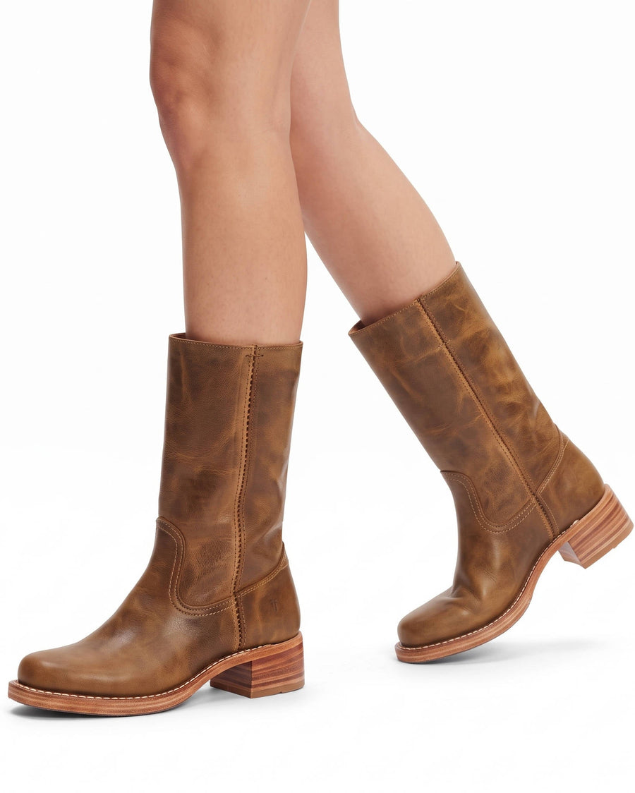 Calveth | Women's Leather Campus Knee High Boots