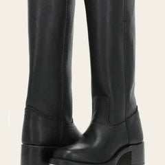 Calveth | Women's Leather Campus Knee High Boots