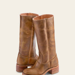 Calveth | Women's Leather Campus Knee High Boots