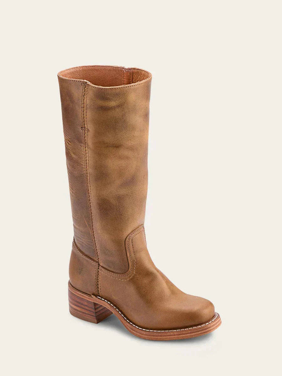Calveth | Women's Leather Campus Knee High Boots