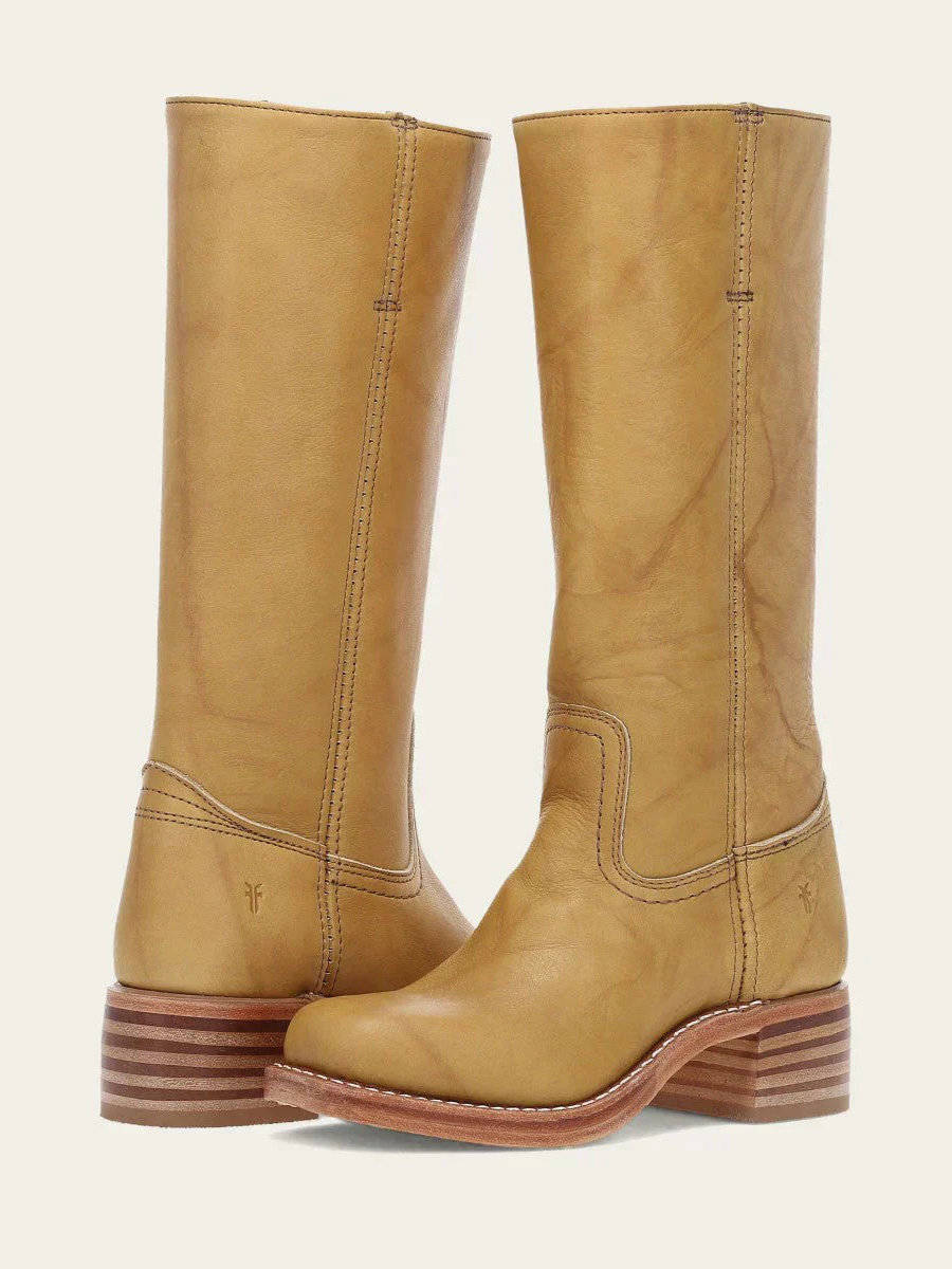 Calveth | Women's Leather Campus Knee High Boots