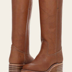 Calveth | Women's Leather Campus Knee High Boots