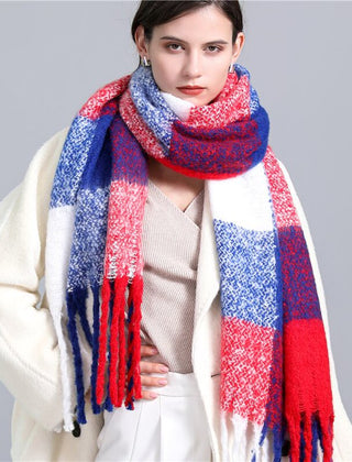 Greta Blanket Scarf Oversized Wool Blend